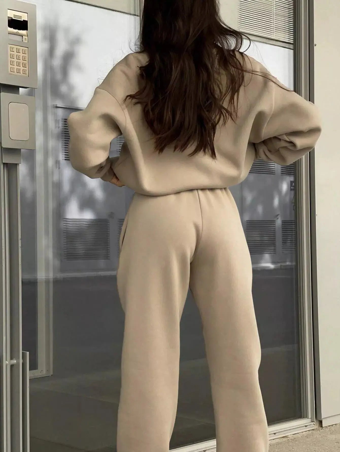 Half Zip Sweatshirt and Pants Set Simply Love