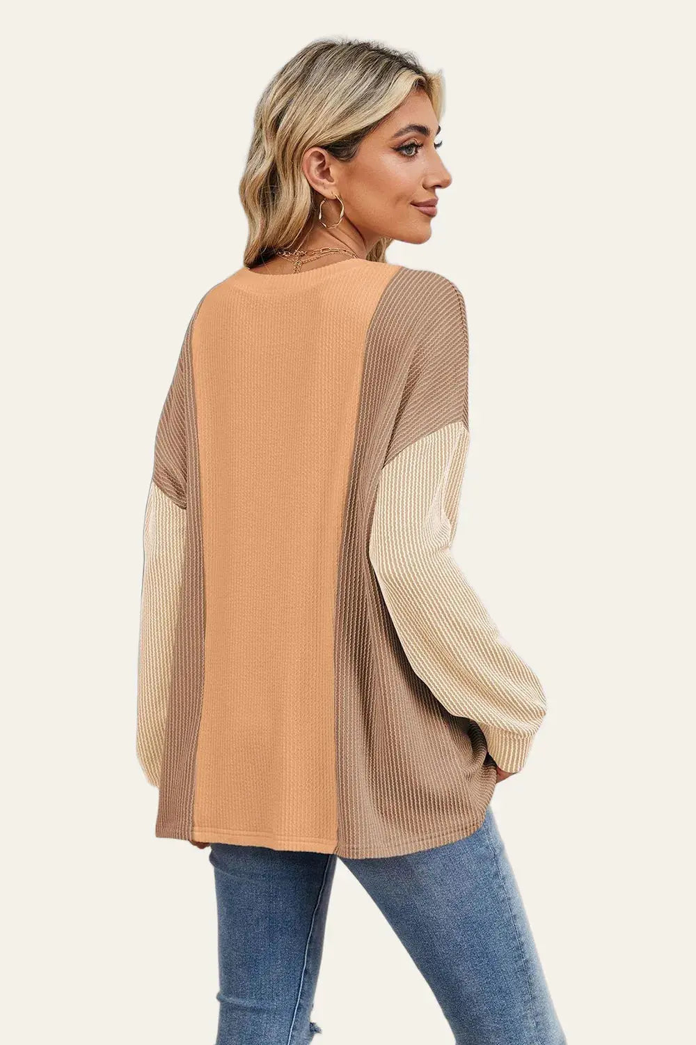 Double Take: Textured Long Sleeve Tee - Love Salve