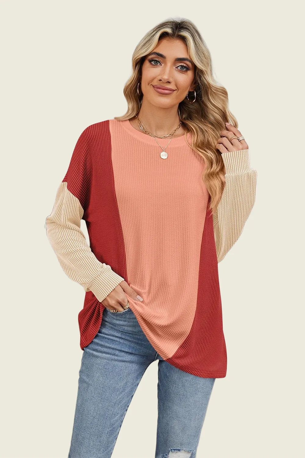 Double Take: Textured Long Sleeve Tee