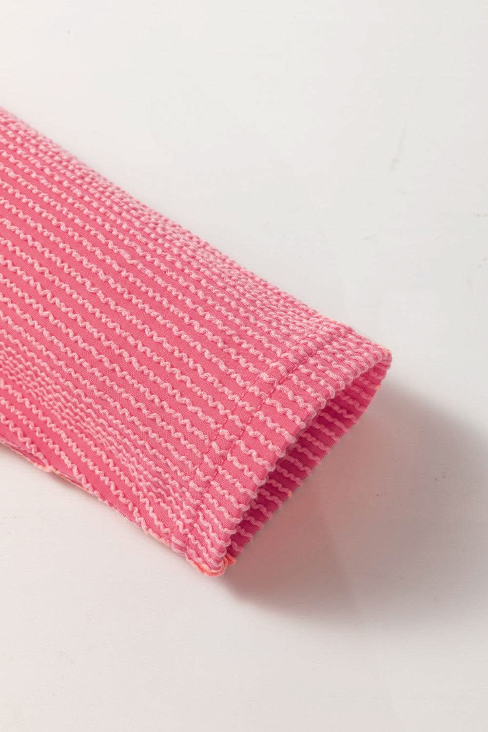 Peach blossom ribbed tee plus size - Love Salve 