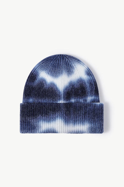 Tie-Dye Cuffed Knit Beanie.