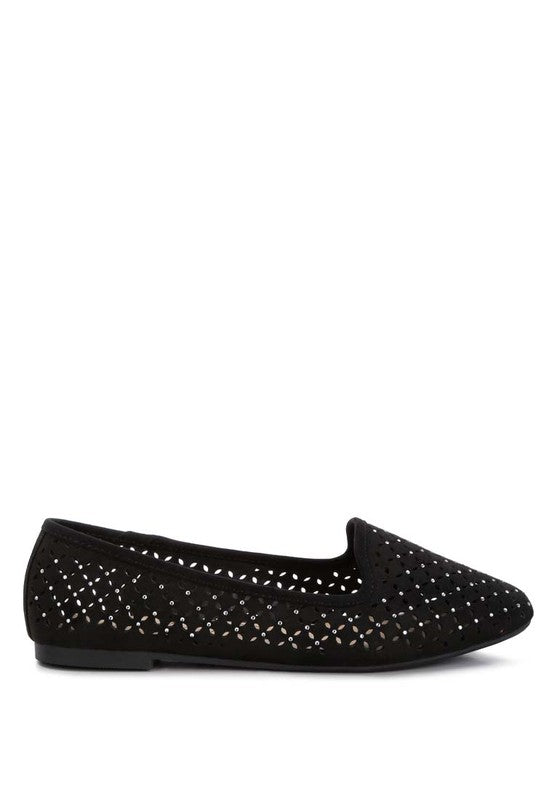 Gordon chic perforated ballerinas