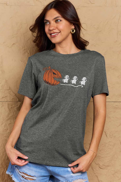 Spooktacular Halloween Jack-O'-Lantern Graphic Tee