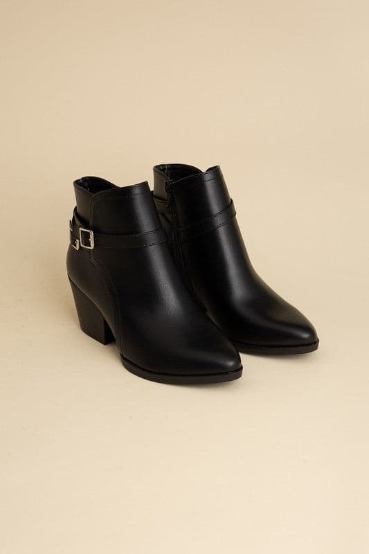 Nadine Ankle Buckle Boots.