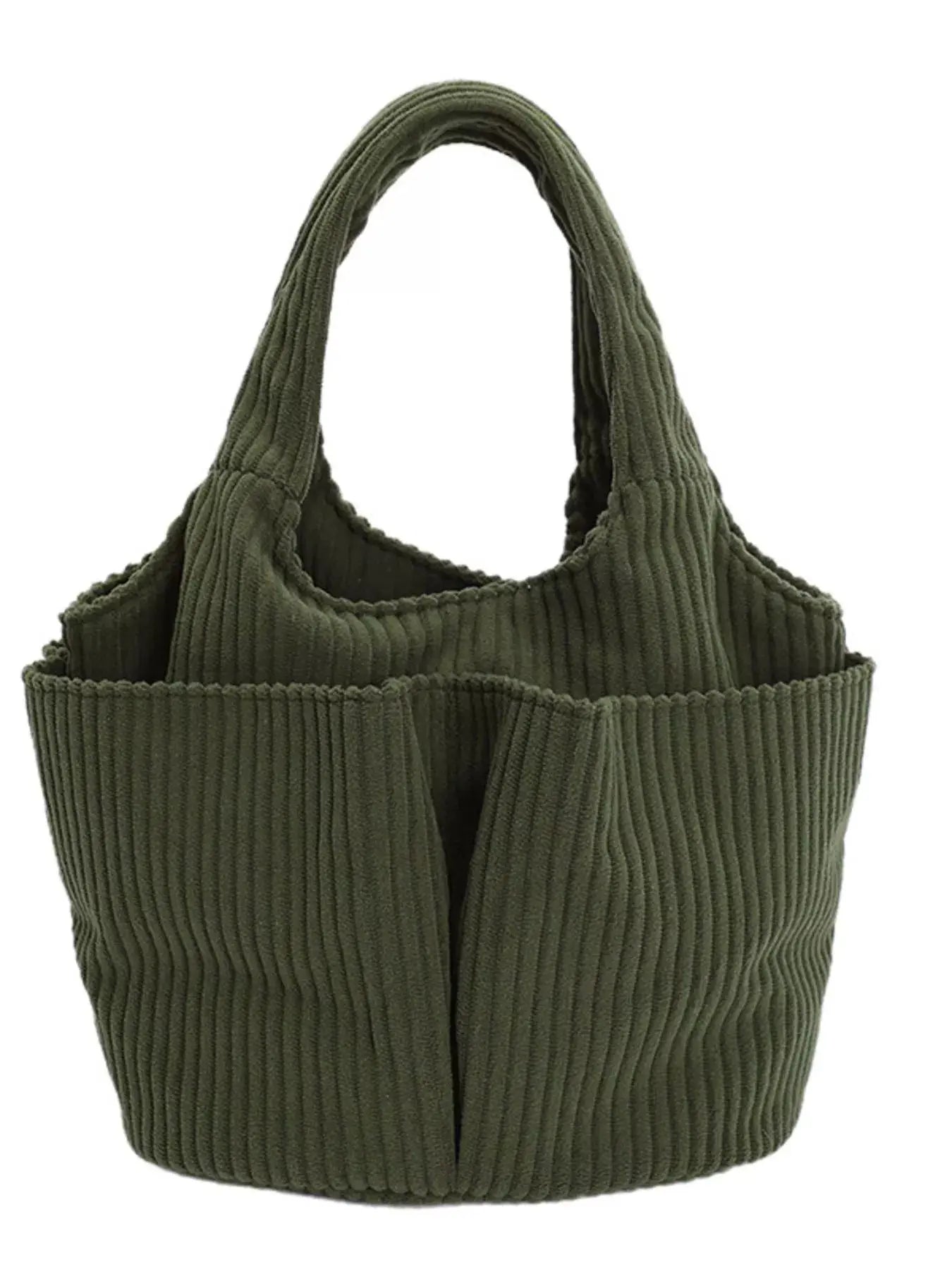 Corduroy Solid Color Handbag Simply Love