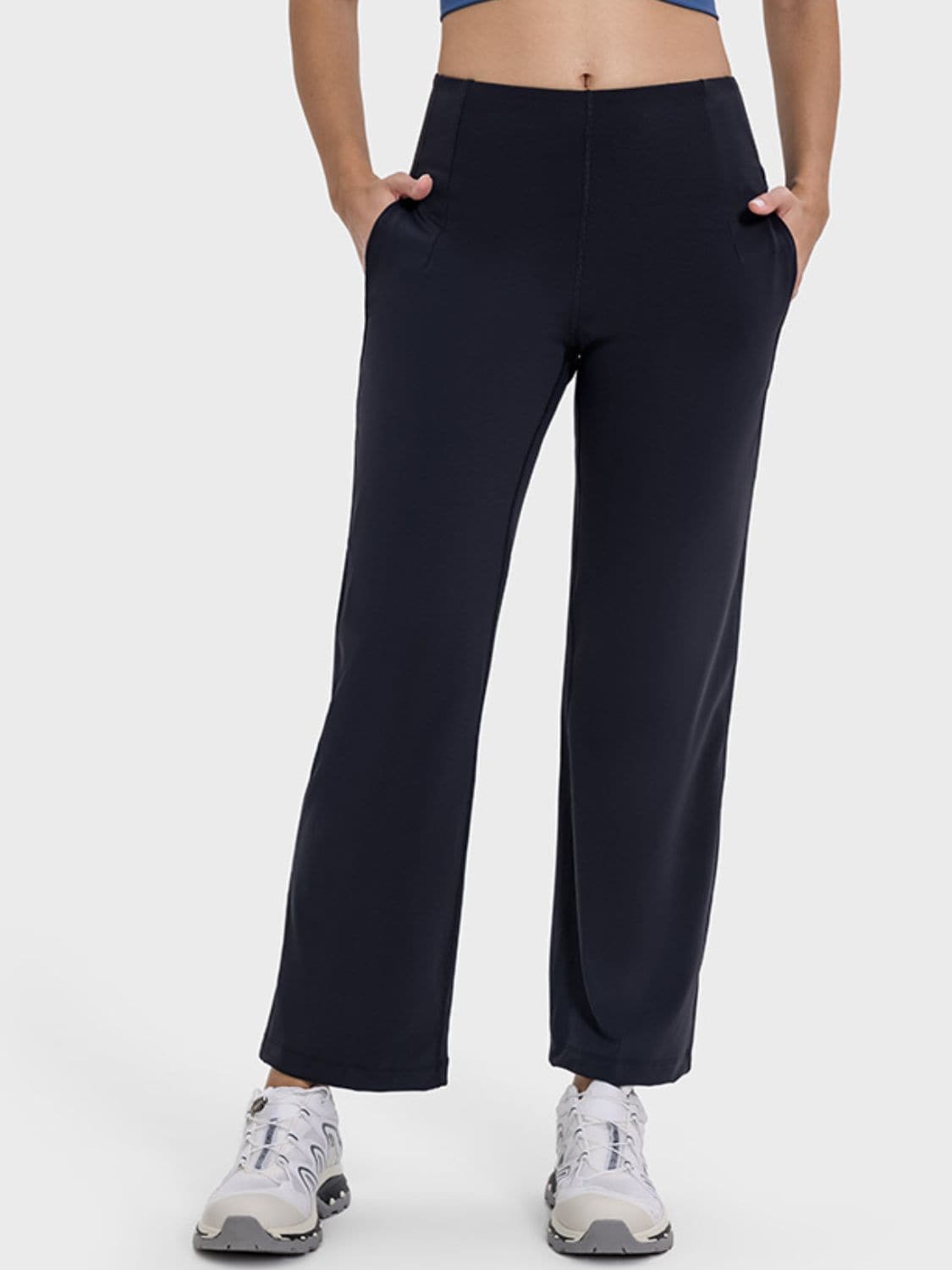 Pocketed High Waist Active Pants.