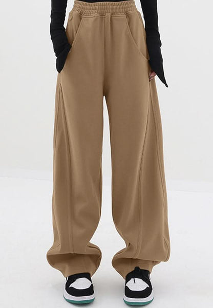 Cozy Pocketed Elastic-Waist Lounge Pants