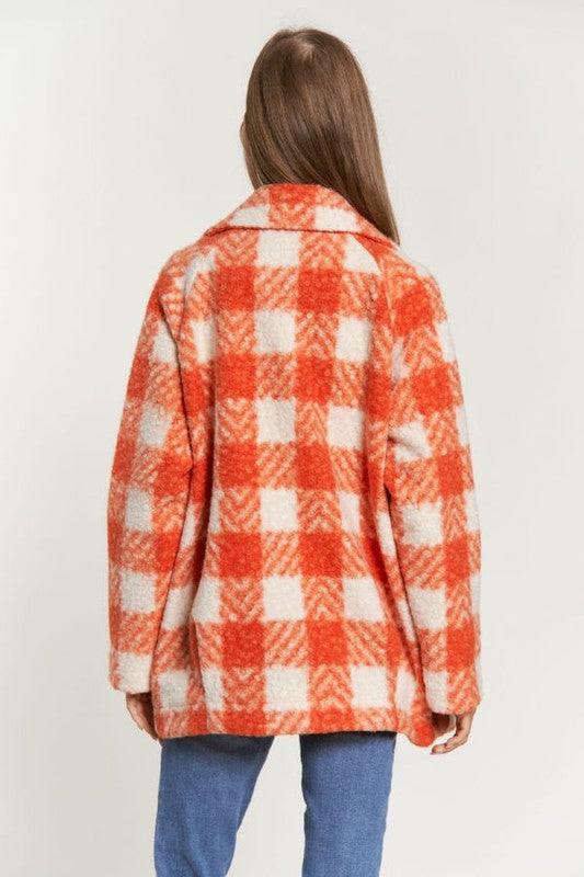 Chic Plaid Boucle Coat Jacket