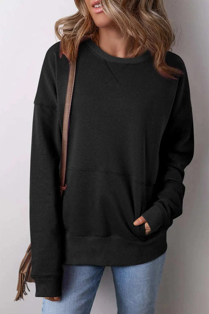 Cozy round neck sweatshirt - sizes S-2XL