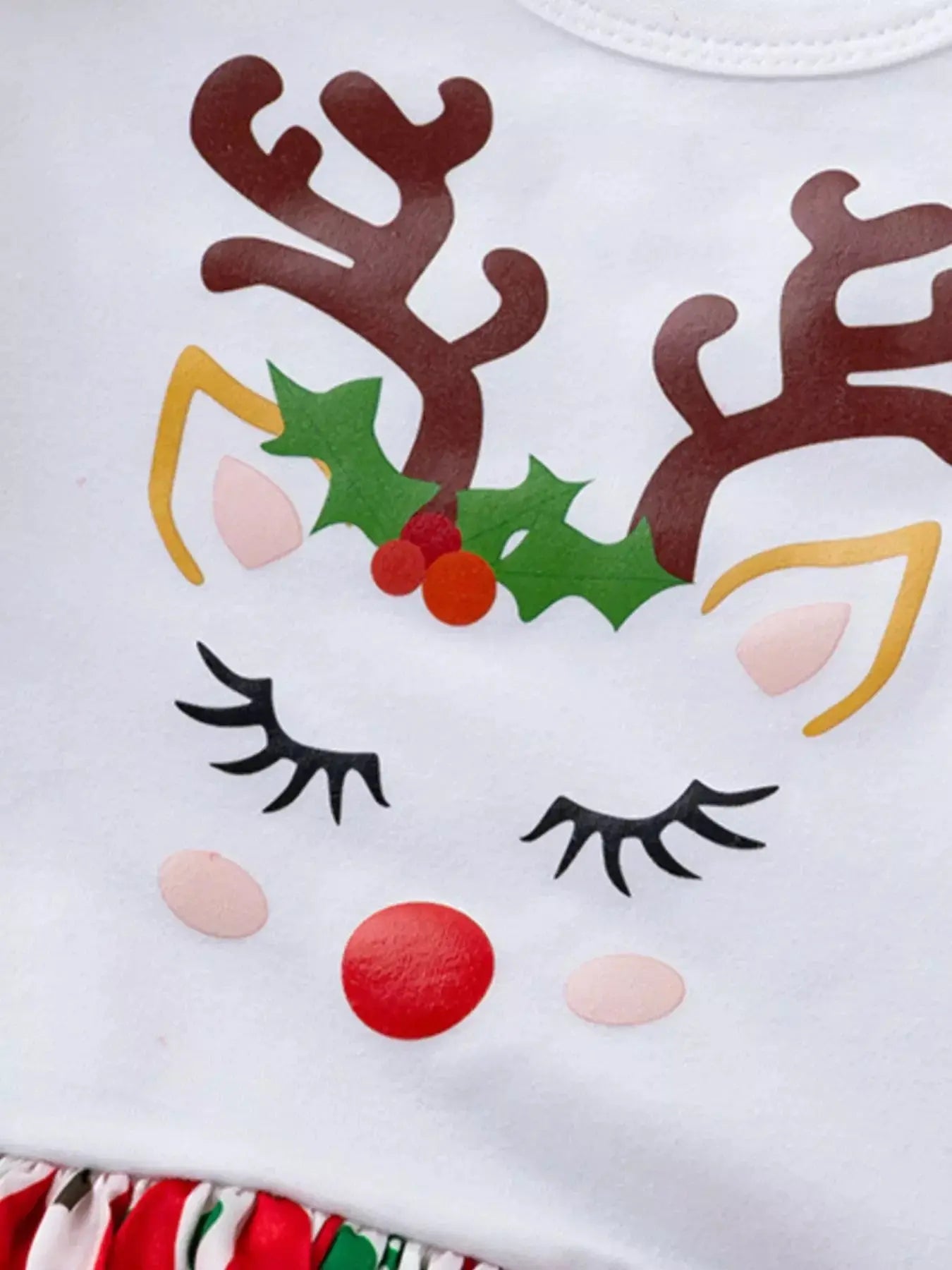 Children's 3 Piece Christmas Reindeer One-Piece Dress Simply Love