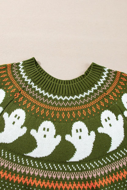 Jungle Green Ghost Sweater