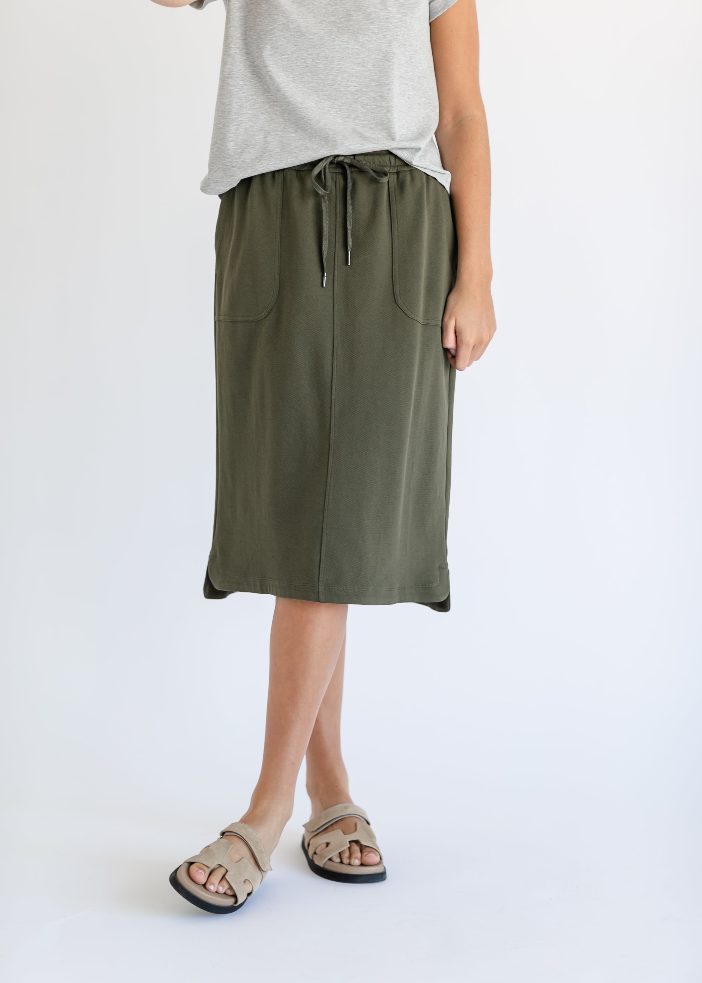 Dani Everyday Midi Skirt Inherit Co.