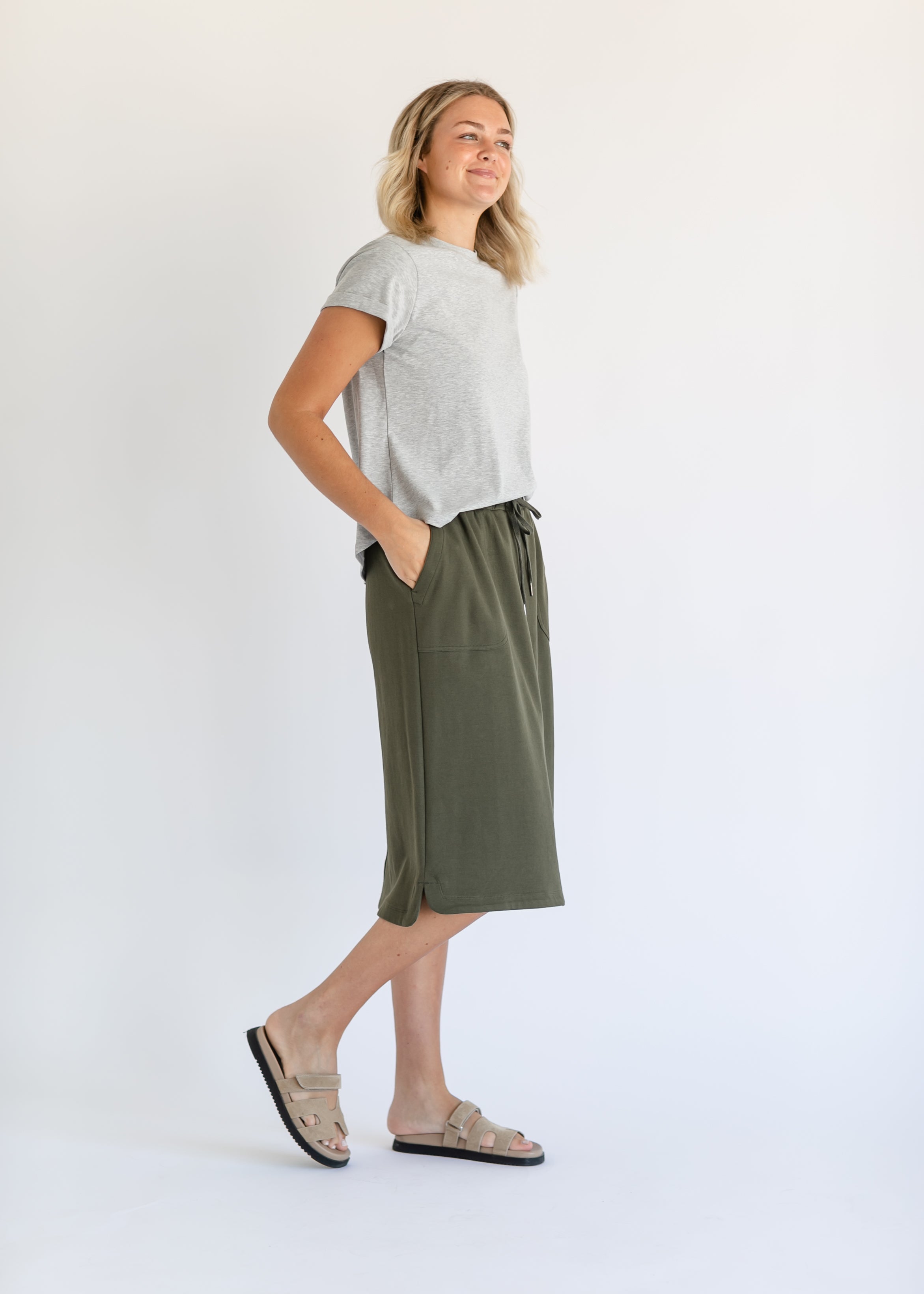 Dani Everyday Midi Skirt Inherit Co.
