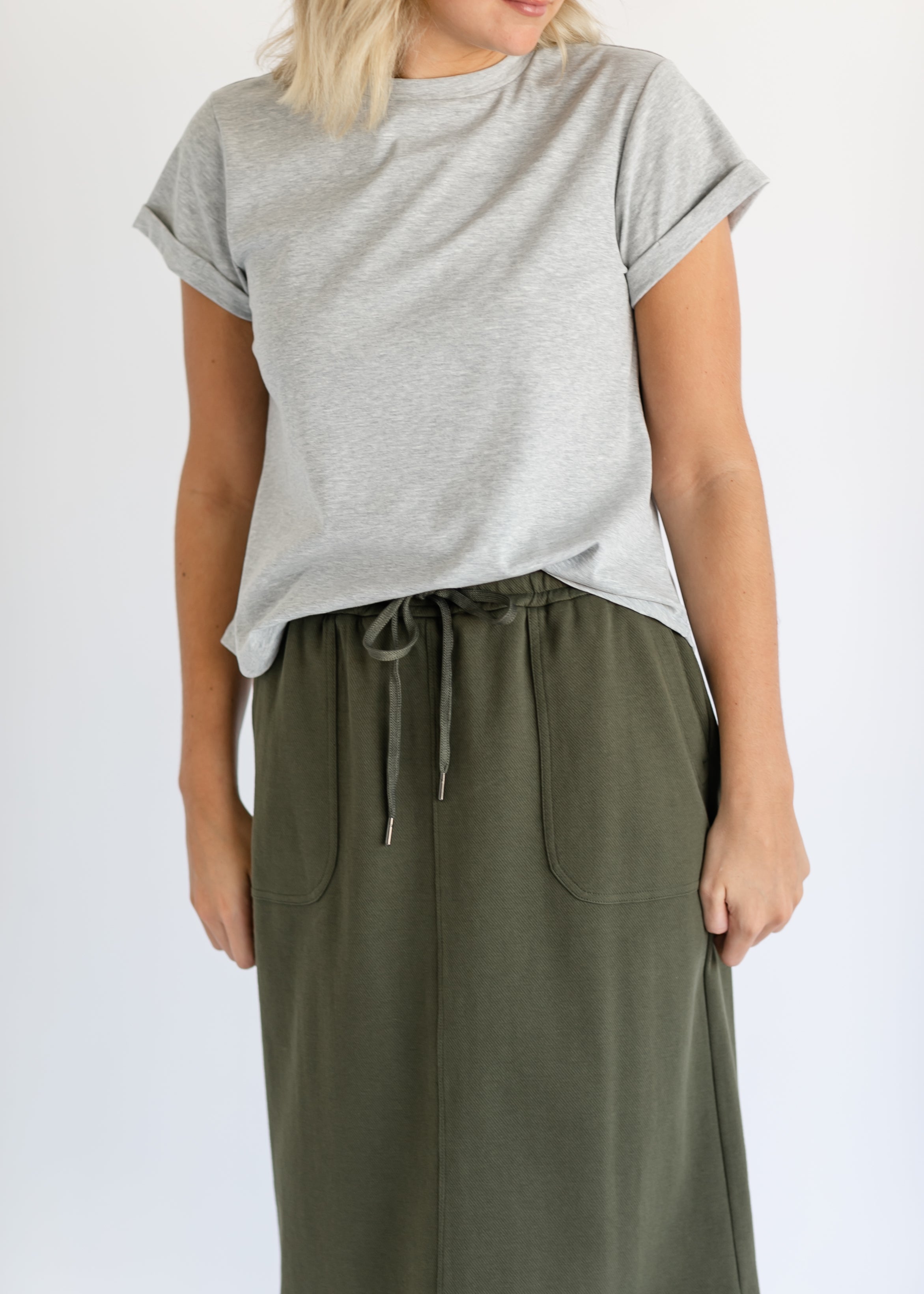 Dani Everyday Midi Skirt Inherit Co.