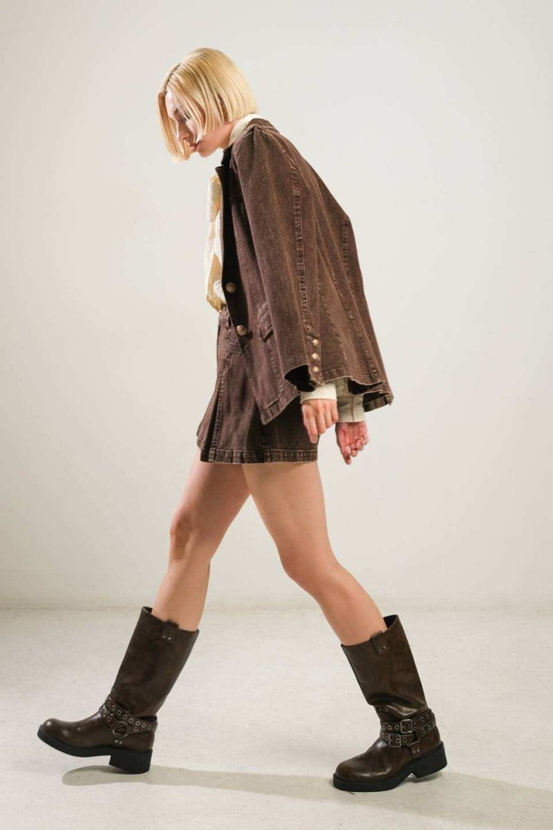 DARING CONFIDENCE DENIM BLAZER - Love Salve