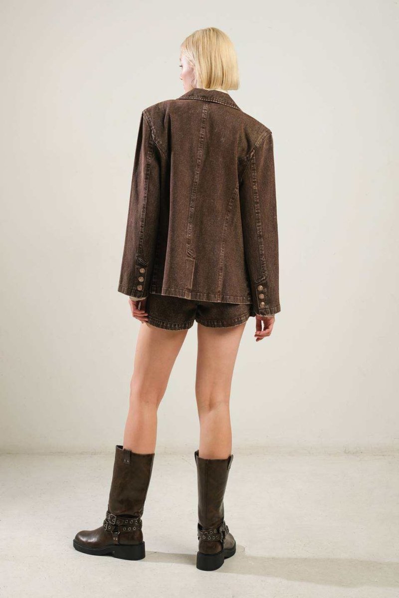 DARING CONFIDENCE DENIM BLAZER - Love Salve