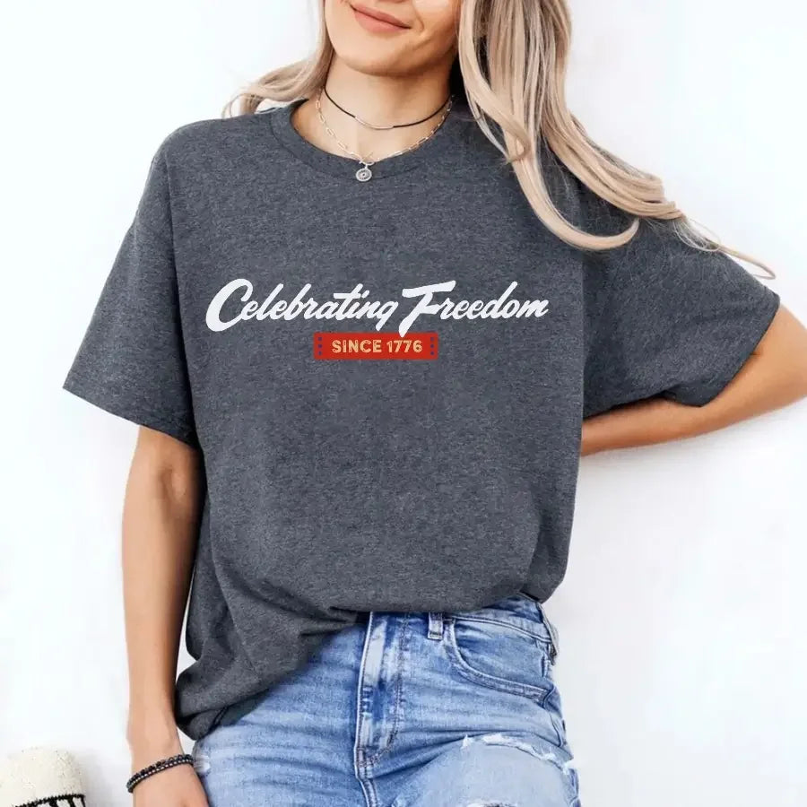 Adorb.co Independence Day T-Shirt, neatly folded, highlighting the vibrant design and quality cotton.