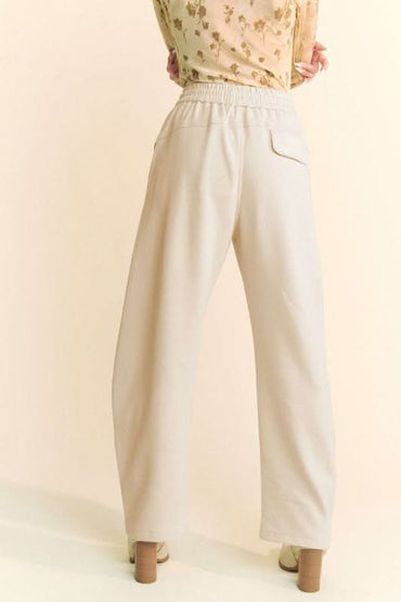 Davi & Dani Casual Drawstring Wide Leg Lounge Pants - Love Salve 