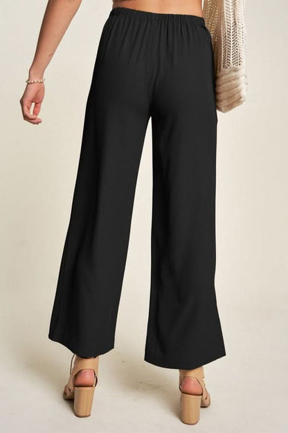 Davi & Dani Chic Wide-Leg Trousers - Love Salve 