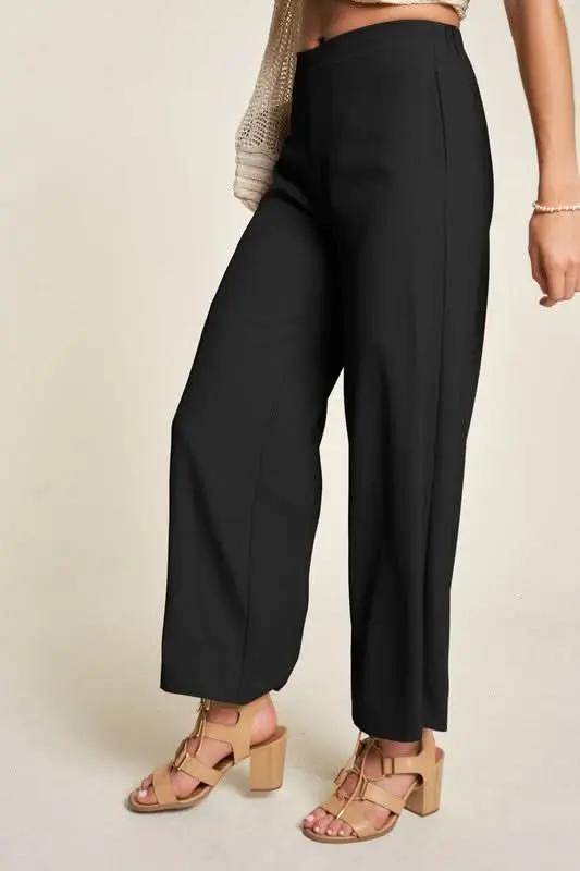 Davi & Dani Chic Wide-Leg Trousers - Love Salve 