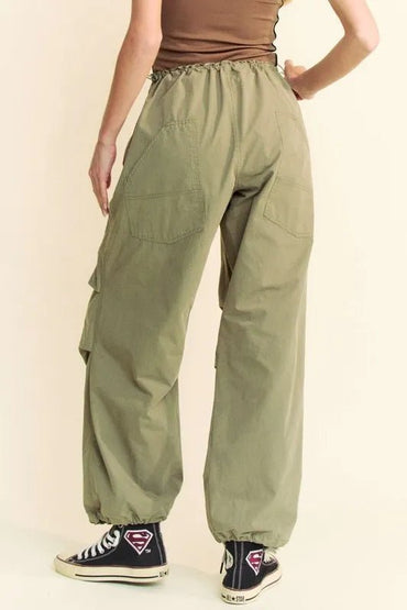 Davi & Dani Drawstring Baggy Pants with Pockets for Comfort - Love Salve 