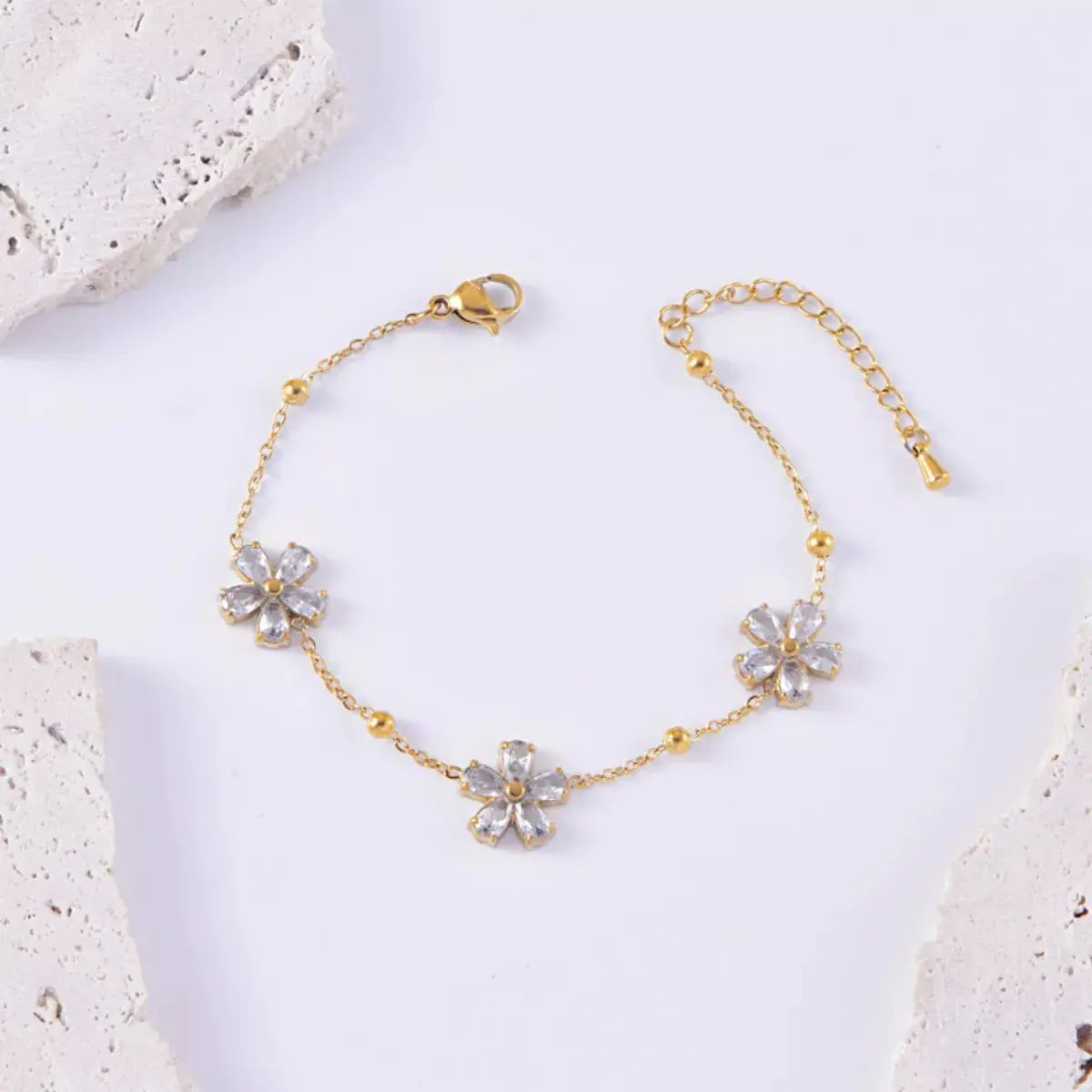 18K Gold-Plated Flower Jewelry Set Simply Love