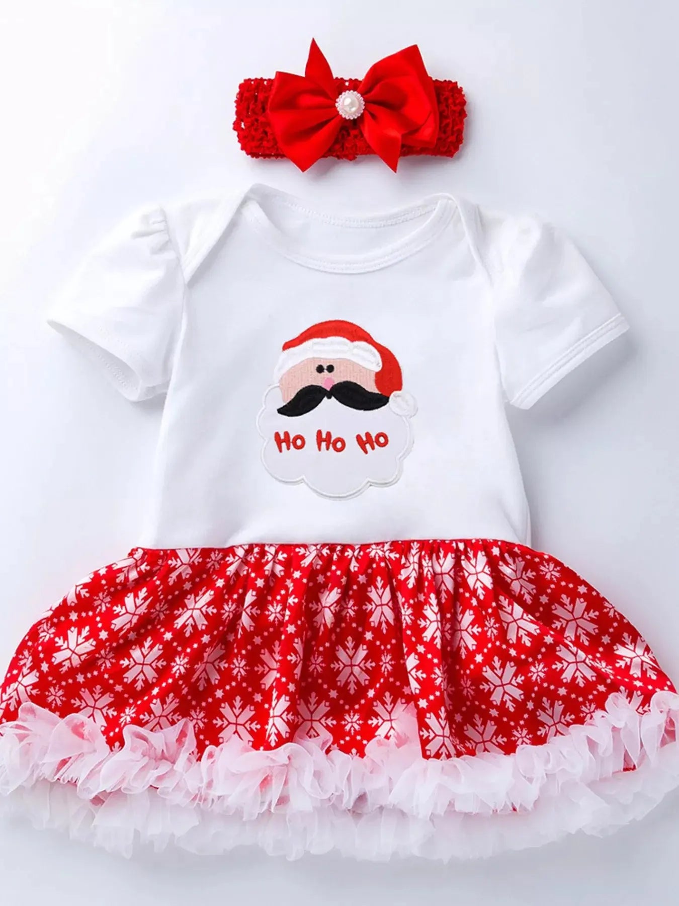 Children's Christmas One Piece Dress with Headband Simply Love