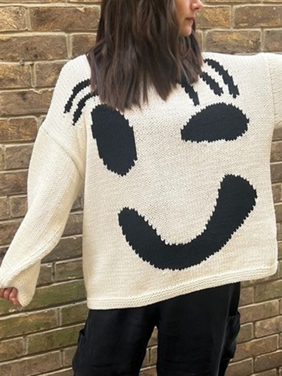 Cozy colorblock pullover, 100% polyester - Love Salve 