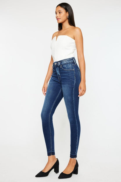 Kancan Full Size High Rise Ankle Skinny Jeans.