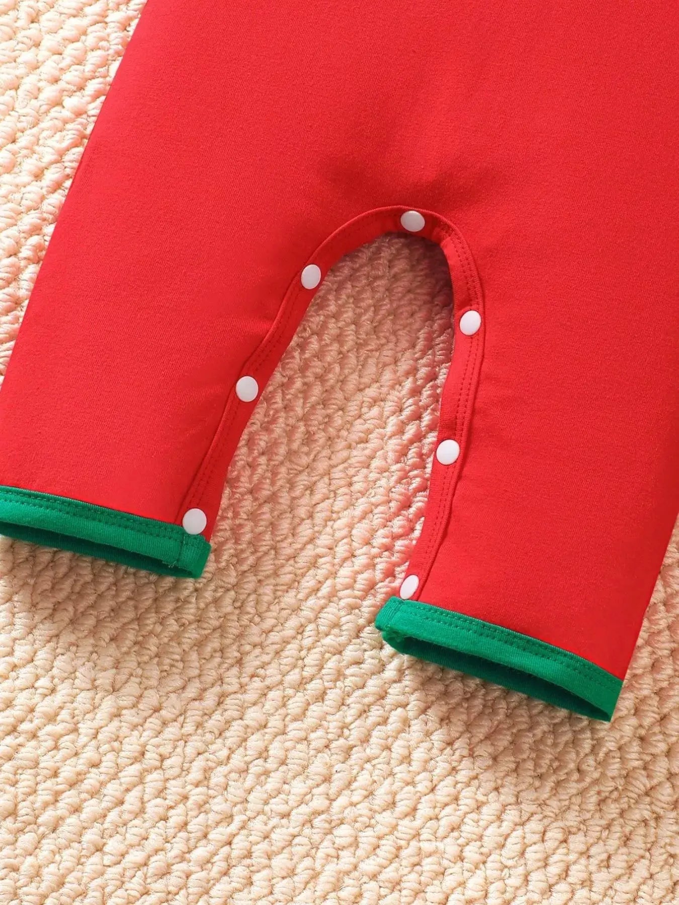 Children's Christmas Theme Embroidered Snapped Legs Jumpsuit Simply Love