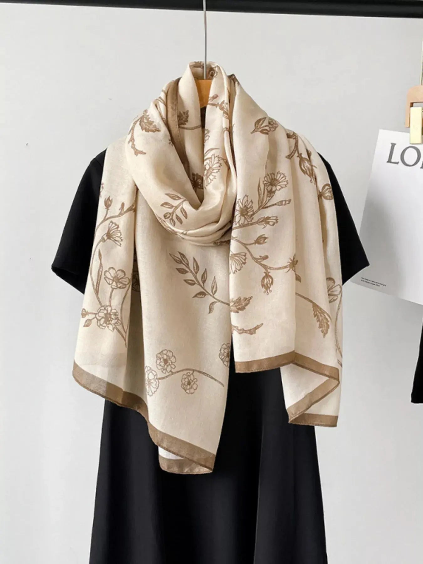 Floral Print Lightweight Scarf Simply Love