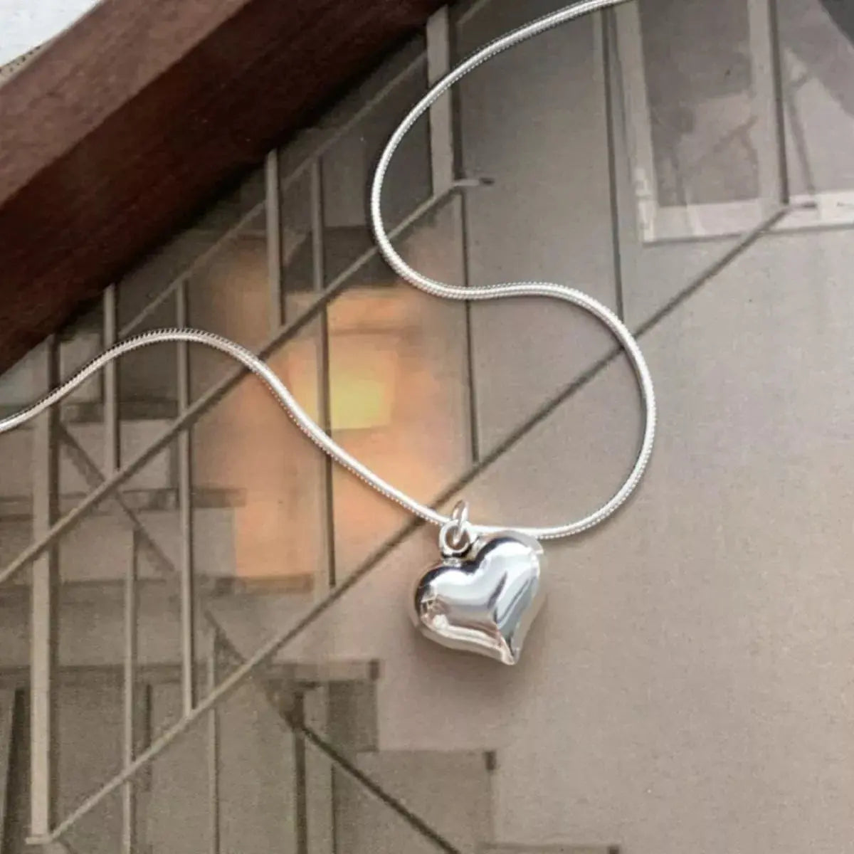 925 Sterling Silver Heart Necklace Simply Love