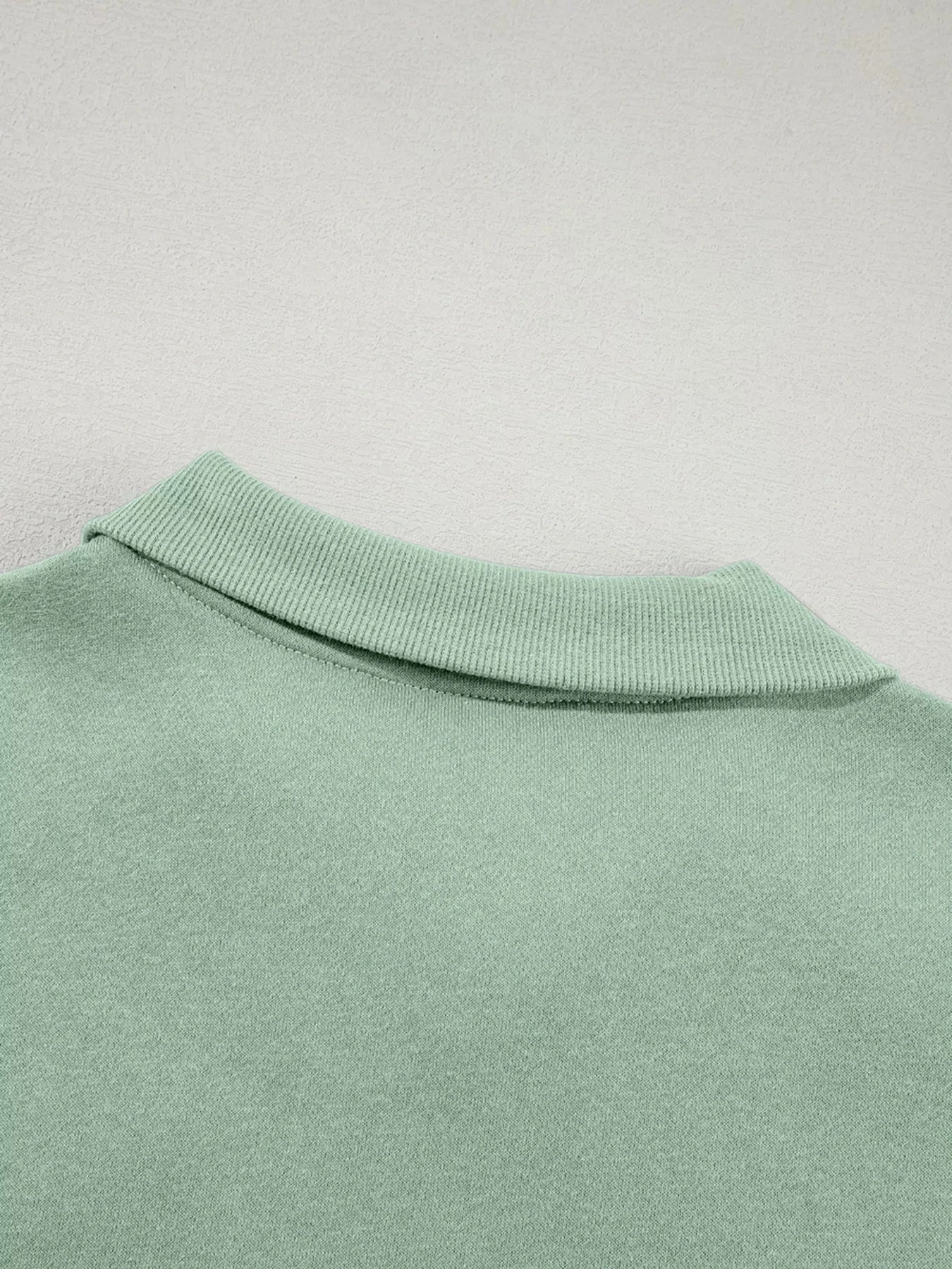 Drop Shoulder Zip Up Jacket and Drawstring Pants Active 2pcs Set Coco’s Tee Boutique