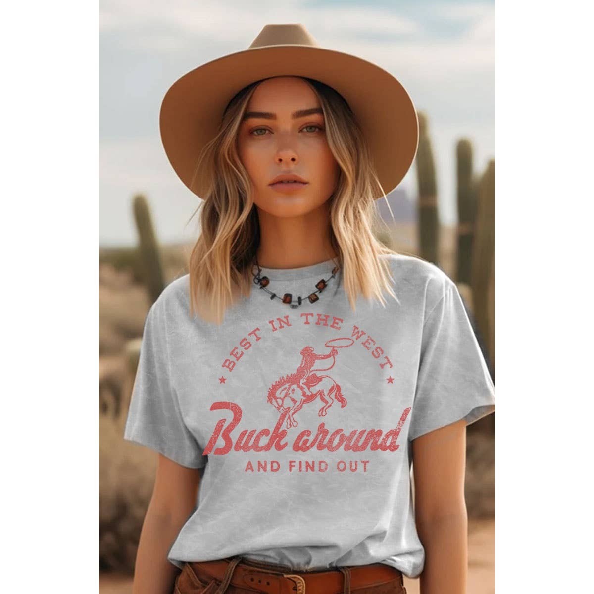 Best in the West Mineral Graphic Tee Vintage Wash Cotton Fitkitty Culture Athleisure Wear, Yoga Wear & Women's Clothing