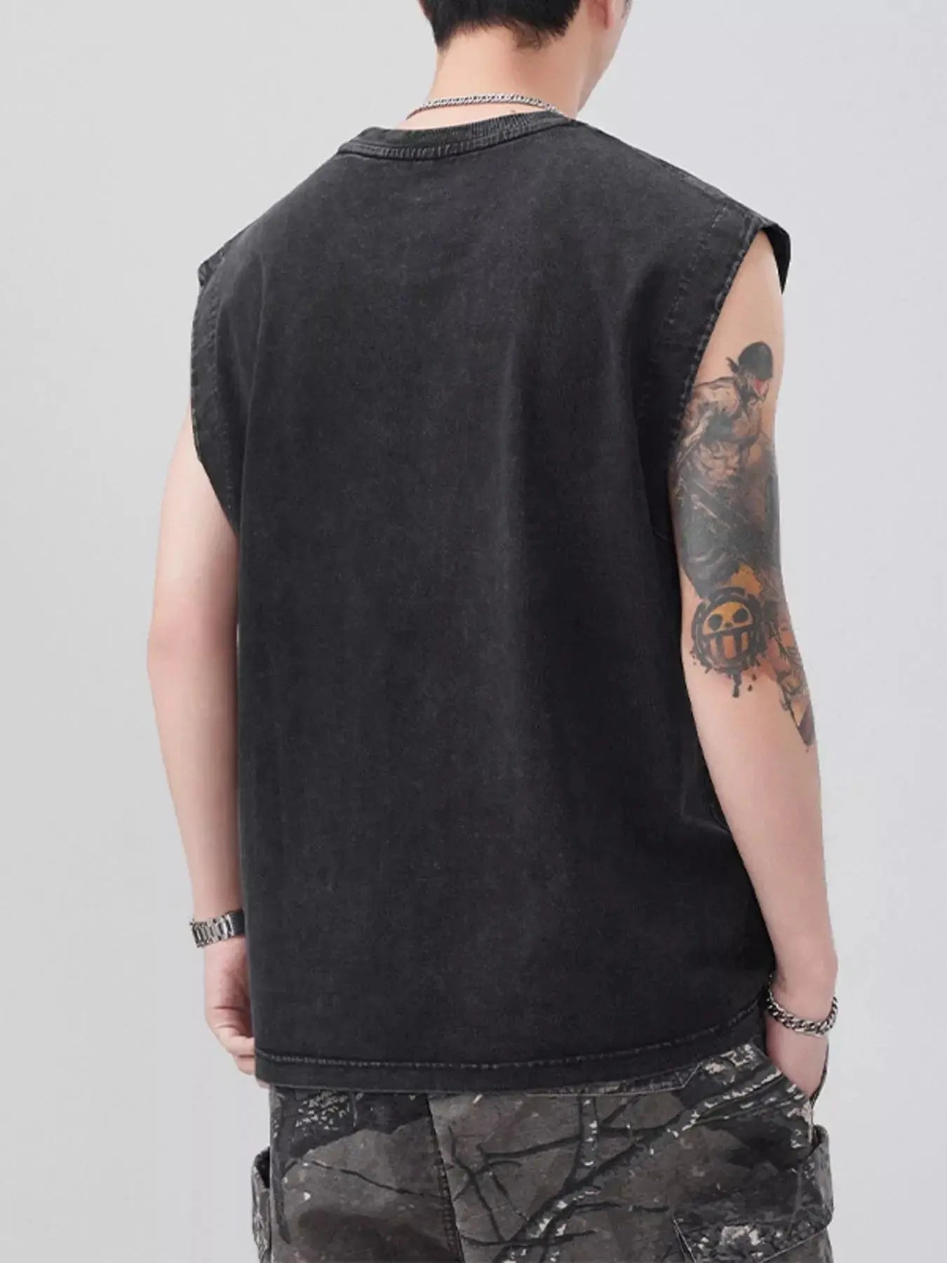 Men's Plus Size Round Neck Tank Simply Love