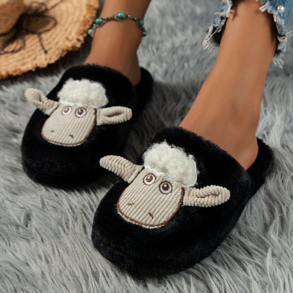 Cozy cotton sheep slippers - ultimate comfort