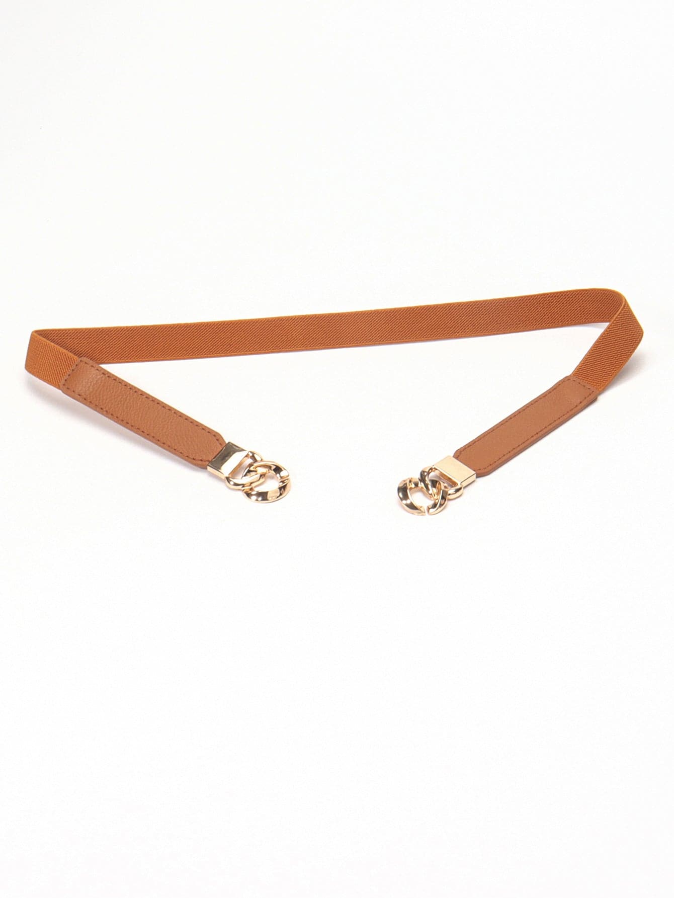 Zinc Alloy Buckle Elastic PU Belt.