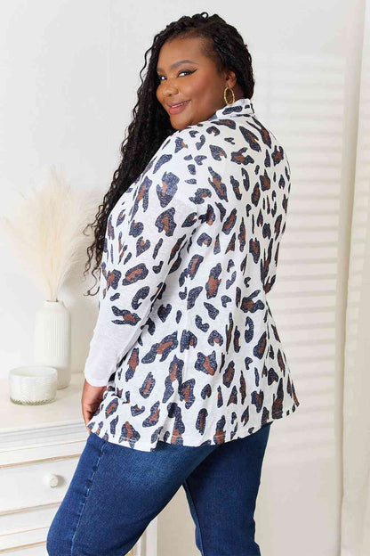 Double Take Leopard Cardigan