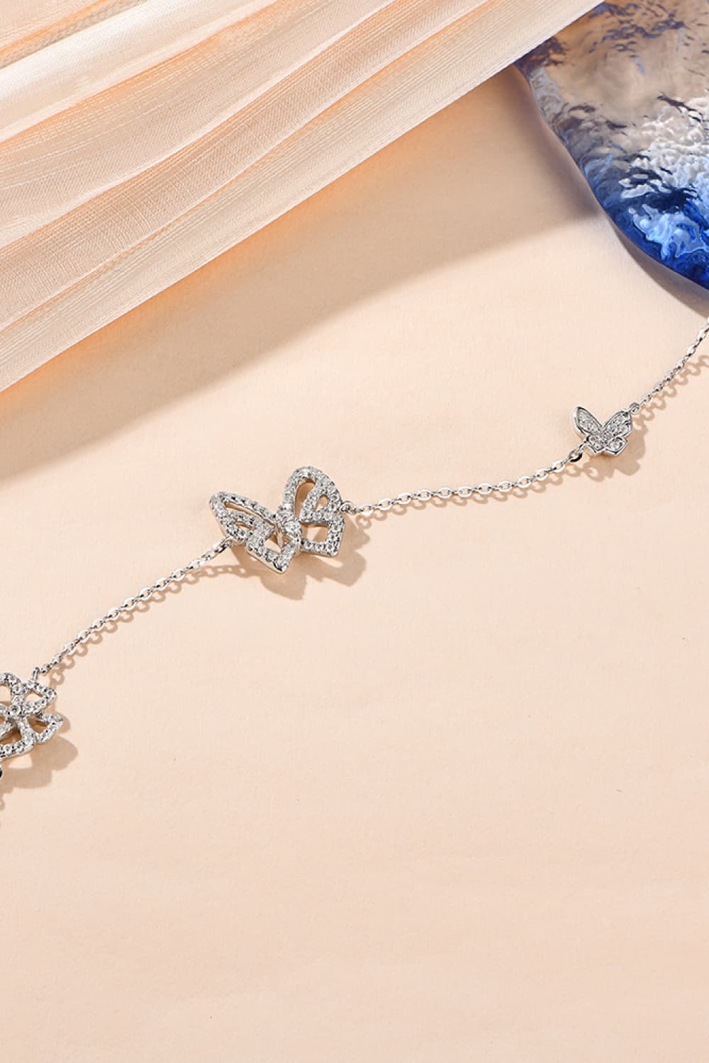 Moissanite Butterfly Shape Bracelet.