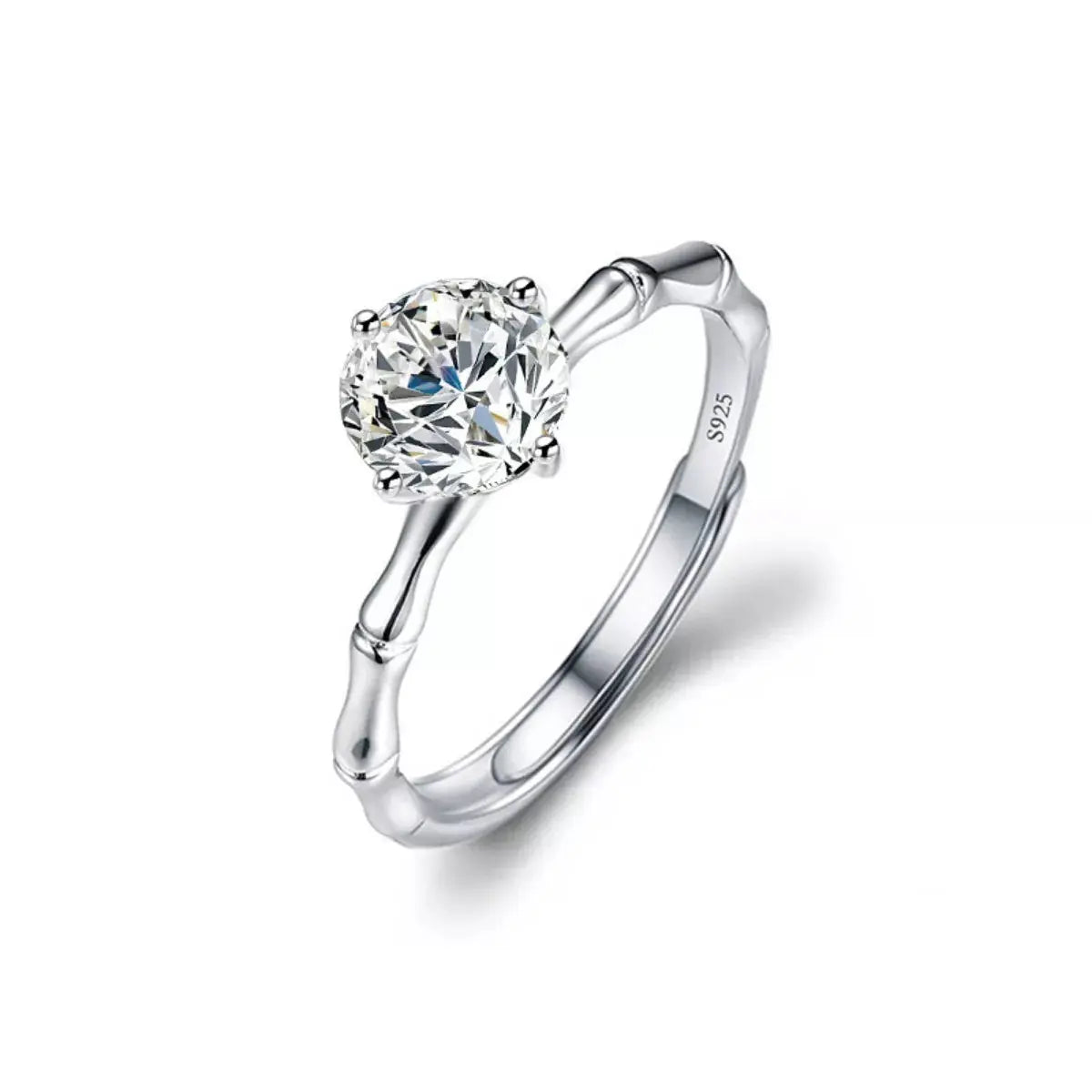 1 Carat Moissanite Minimalist Ring Simply Love