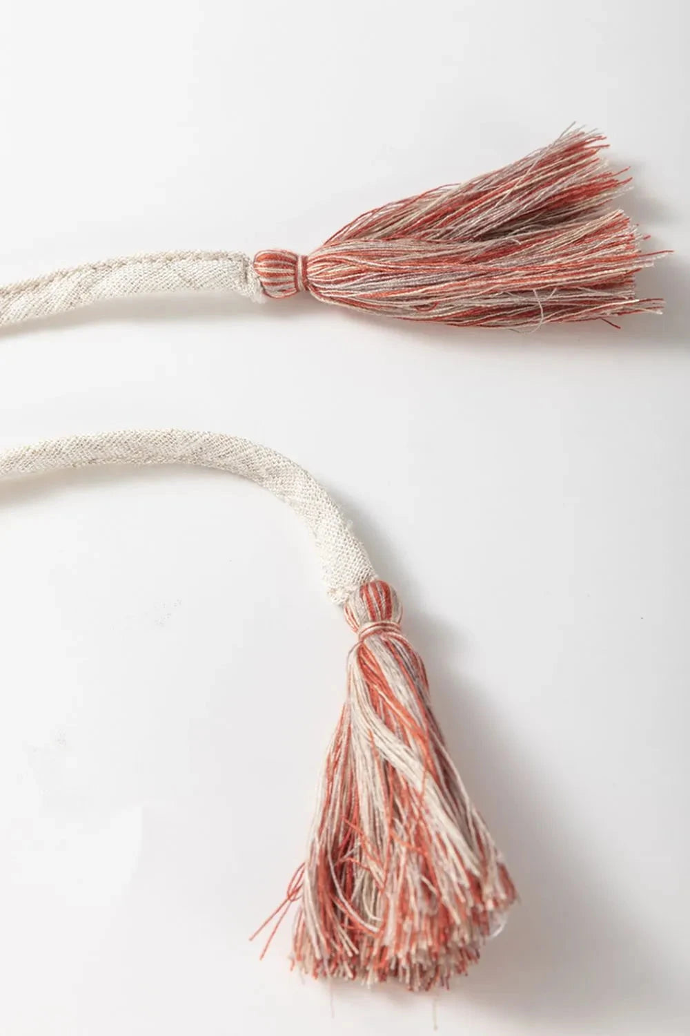 Geometric Embroidered Short Sleeve Tassel Tie Neck Blouse Simply Love