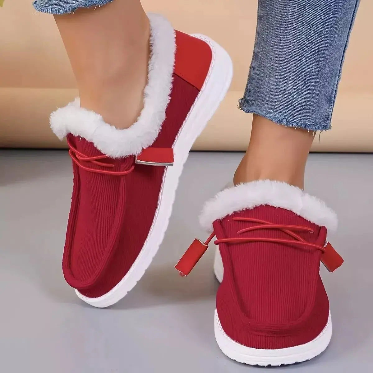 Fuzzy Lined Corduroy Slip-Ons Simply Love