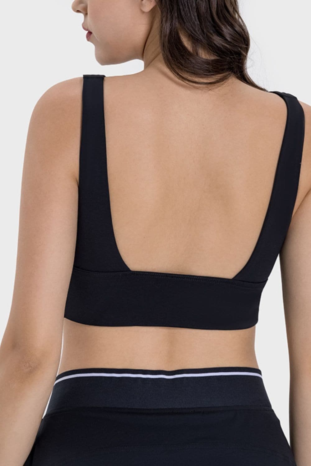 Backless Wide Strap Active Bra.