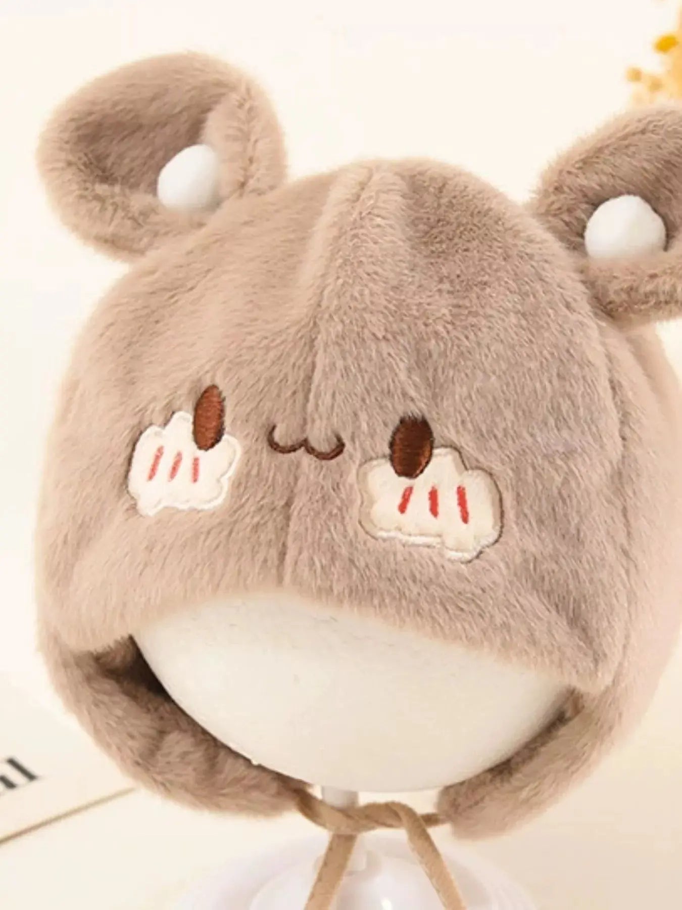 Children's Cute Bear Ear Plush Hat Simply Love