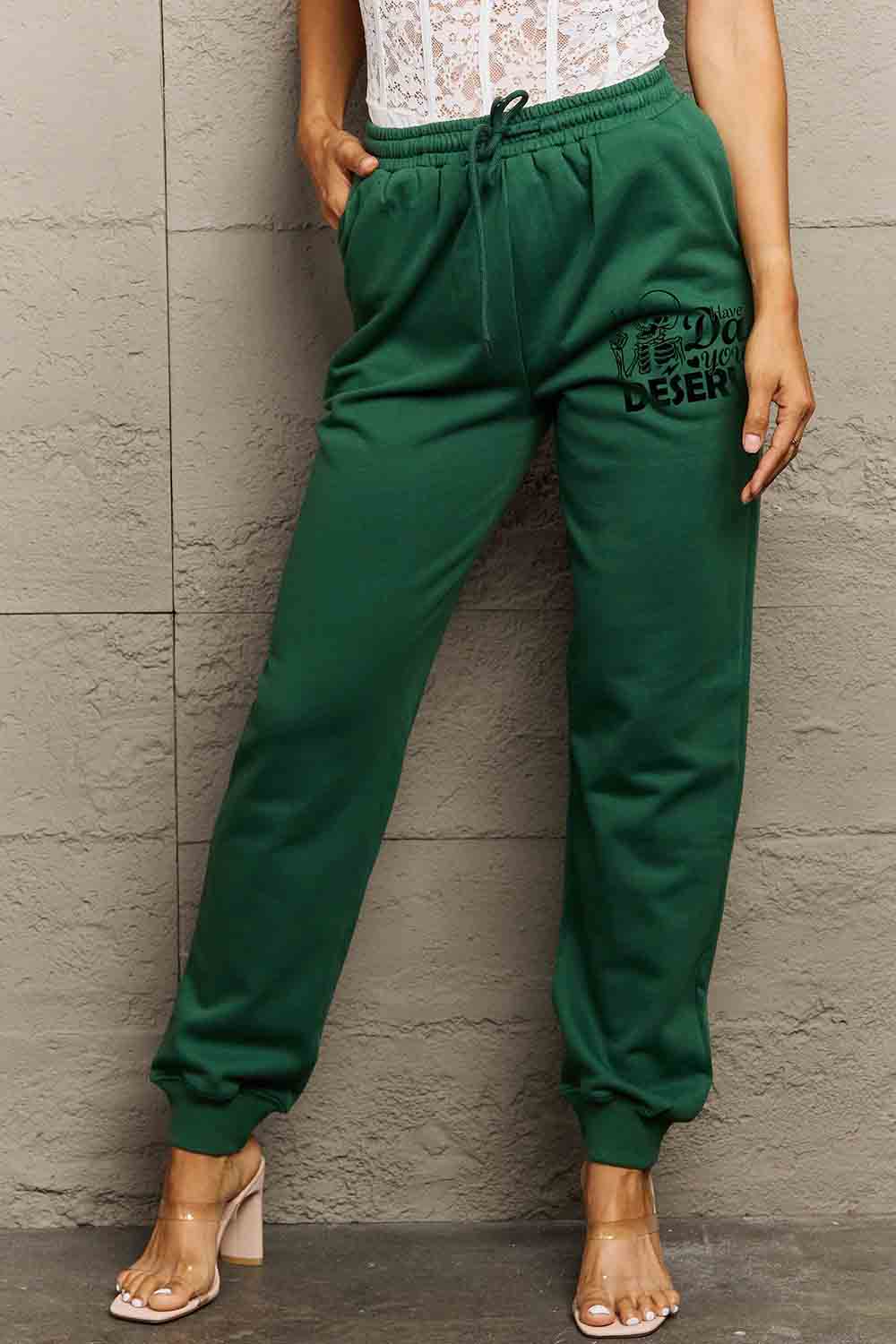 Simply Love Full Size HAVE THE DAY YOU DESERVE Graphic Sweatpants.