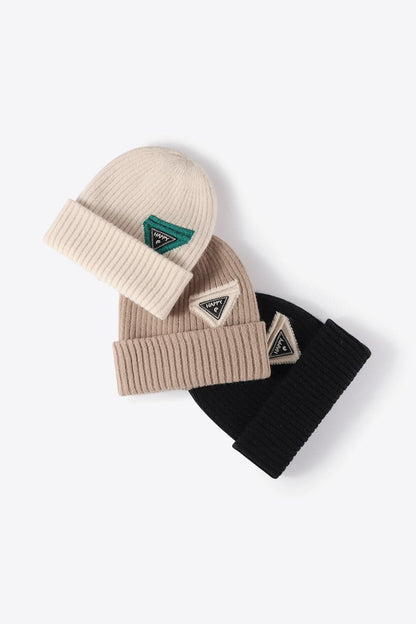 HAPPY Contrast Beanie.