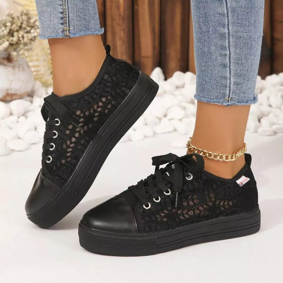 Hollow Out Platform Sneakers Simply Love