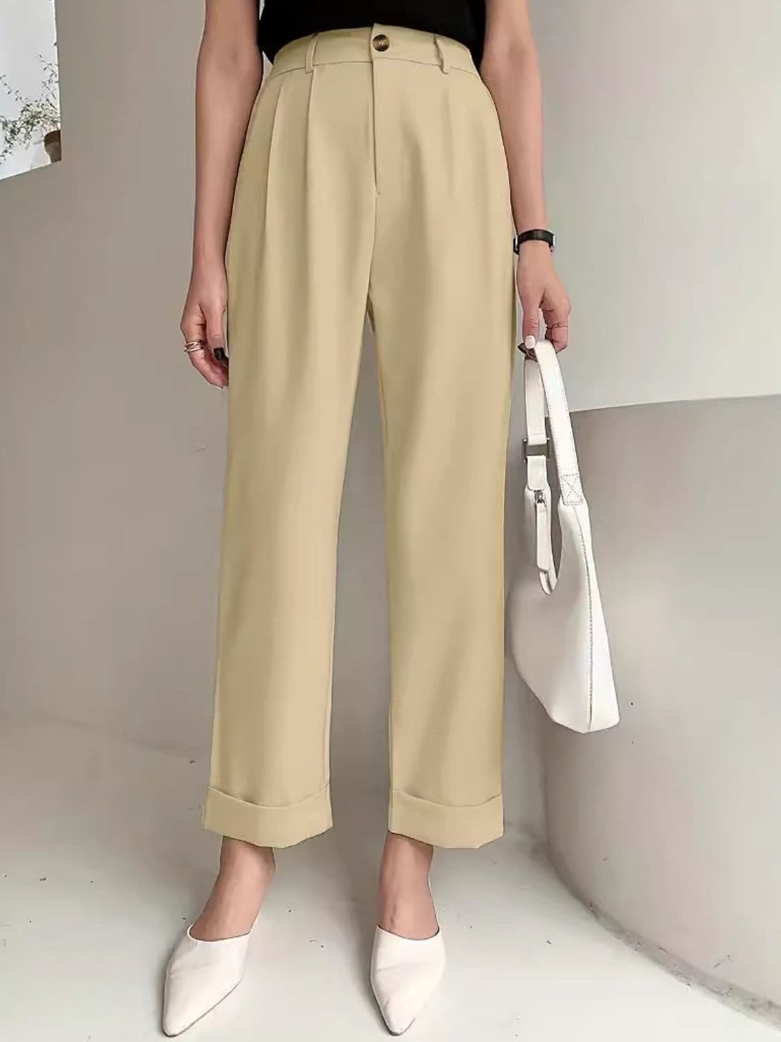 Full Size High Waist Pants.