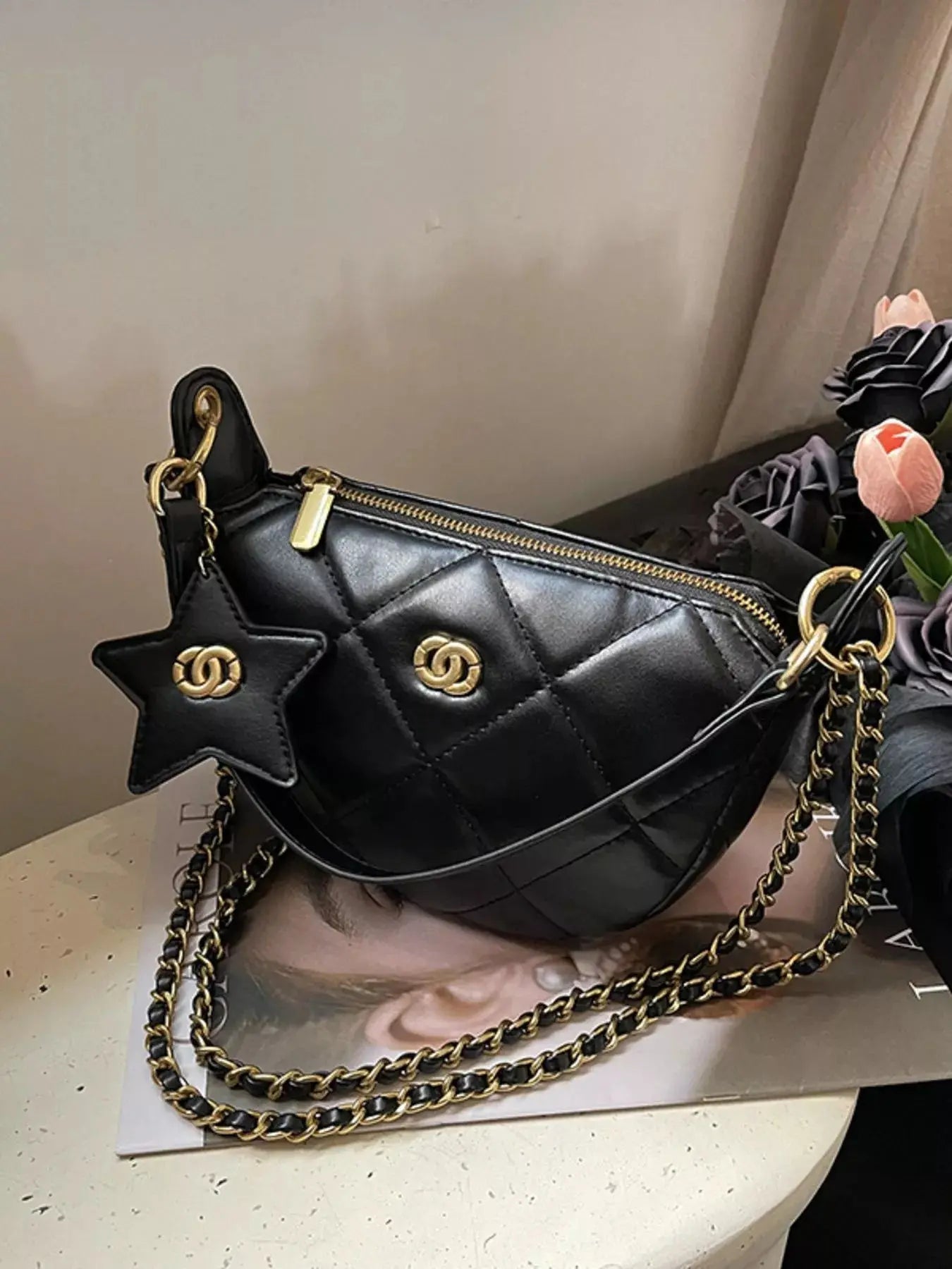 Quilted Chain Crossbody Bag Simply Love