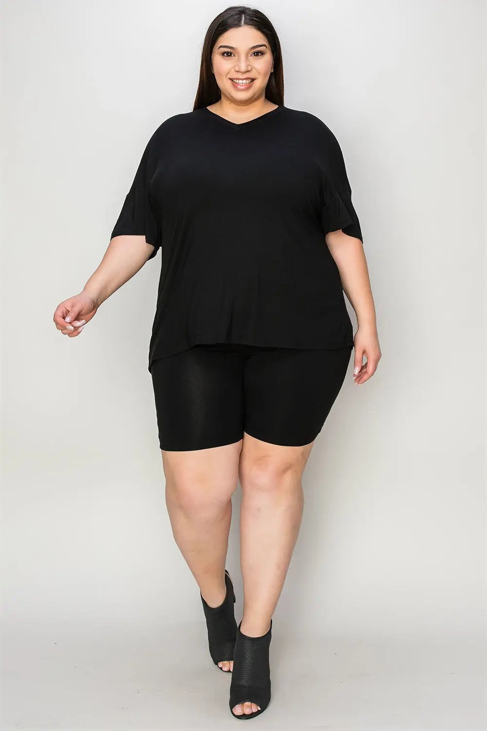 ShopBasicbae: Bamboo V-Neck Set - Love Salve